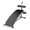 Sit Up Bench, Curved Decline Ab Bench with Reverse Crunch Handle, with 6 Adjustable Height Setting, Heavy Duty Steel