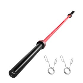 7FT Barbell Bar, Fits 2-Inch Weight Plates, Barbell Bar with Knurled Grip for Strength Training, Weightlifting, Squat, Deadlift, Bench Press, Curl
