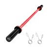 4FT Barbell Bar, Fits 2-Inch Weight Plates, Barbell Bar with Knurled Grip for Strength Training, Weightlifting, Squat, Deadlift, Bench Press, Curl