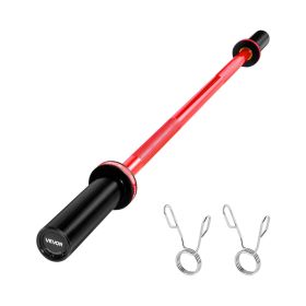 4FT Barbell Bar, Fits 2-Inch Weight Plates, Barbell Bar with Knurled Grip for Strength Training, Weightlifting, Squat, Deadlift, Bench Press, Curl