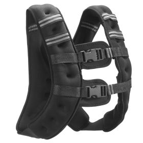 Weighted Vest, 16 lbs Weight Vest with Reflective Stripe, Adjustable Buckle Body Weight Vest for Men Women, Workout Equipment for Strength Training