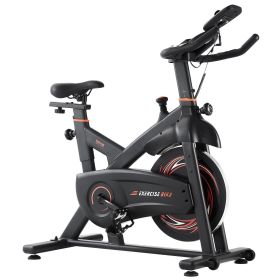 Exercise Bike, Adjustable Magnetic Resistance Stationary Bike, Indoor Cycling Bike for Home Cardio, Workout Bike with Silent Belt Drive