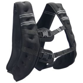 Weighted Vest, 30 lbs Weight Vest with Reflective Stripe, Adjustable Buckle Body Weight Vest for Men Women, Workout Equipment for Strength Training