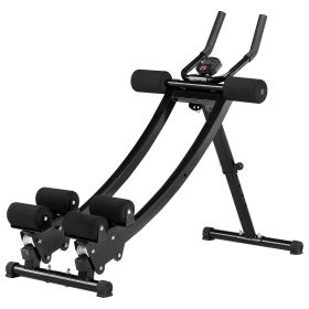 AB Workout Machine, Dual-track Ab Workout Equipment at Home Gym, Core & Abdominal Trainers for Women