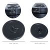 4 Piece dumbbell Weight Plates Set 2 x 11lbs and 2 x 22lbs Black (Weights Only)