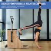 Pilates Chair Wunda Chair Pilates Combo Chair with Handles Split Pedals Reformer Machine for Yoga Core Training Rehabilitation Includes Non-Slip Socks