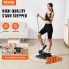 Stair Stepper, Mini Stepper for Exercise at Home, Hydraulic Fitness Twist Stepper with Resistance Bands, Full Body Workout Cardio Equipment