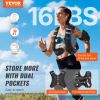 Weighted Vest, 16 lbs Weight Vest with Reflective Stripe, Adjustable Buckle Body Weight Vest for Men Women, Workout Equipment for Strength Training
