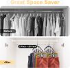 Legging Organizer for Closet, Metal Yoga Pants Hangers 2 Pack w/10 Clips Holds 20 Leggings
