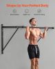 Pull Up Bar, 50 in Width Wall Mounted Pull Ups, Adjustable Depth 22" or 30" from Wall, Heavy Duty Steel Upper Body Workout Bars
