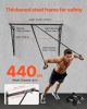 Pull Up Bar, 50 in Width Wall Mounted Pull Ups, Adjustable Depth 22" or 30" from Wall, Heavy Duty Steel Upper Body Workout Bars