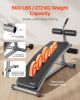 Sit Up Bench, Curved Decline Ab Bench with Reverse Crunch Handle, with 6 Adjustable Height Setting, Heavy Duty Steel