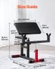 Preacher Curl Bench, Strength Training Biceps Machine, Max load 440 LBS Home Gym Equipment, Seated Arm Isolated Barbell Dumbbell Bicep Station