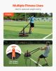 Weight Sled, Steel Power Sled, Fitness Strength Training Sleds for Athletic Exercise Speed Improvement, Workout Fitness Equipment with Harness