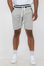 Weiv Mens French Terry Sweat Short (Color: Grey, size: XL)