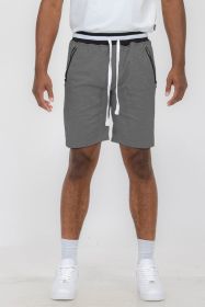 Weiv Mens French Terry Sweat Short (Color: CHARCOAL, size: 3XL)
