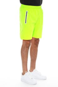 Weiv Active Sports Performance Running Short (Color: LIME, size: XL)