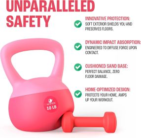 Kettlebell Sets, Kettle Bell Sets for Women & Men, Safe Strength Training Kettlebells, Kettlebell Weights for Home Workouts & More. (Color: 10LB - Red)