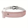 Breathable Invisible Running Waist Pack - Nylon with Lock Closure, Reflective Strips & Multiple Pockets for Hiking, Dog Walking