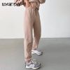 Drawstring High Waist Women's Pants Solid Loose Lace Up Joggers Sweatpants Female 2021 Spring Lady Casual Sportwear Fashion Pant
